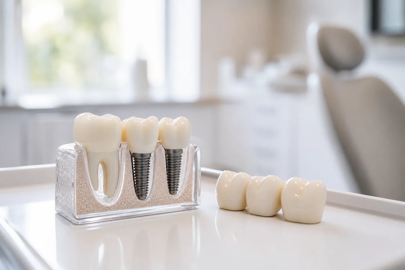 Consultație protetică – discuție implant dentar versus punte dentară în clinică Suceava